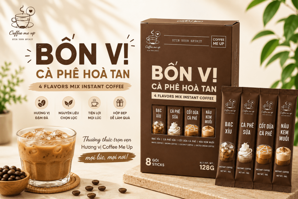 Cách pha cà phê hòa tan thơm ngon như ngoài quán cà phê hòa tan