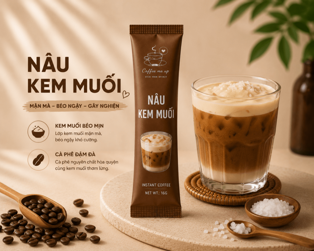 nâu kem muối ( cf gói)